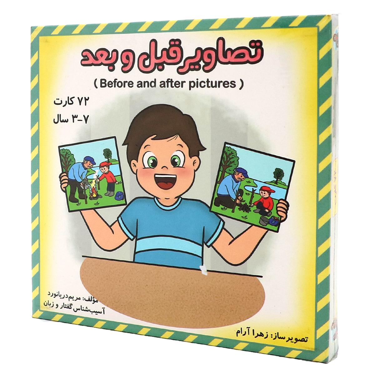 فلش کارت تصاویر قبل و بعد (before and after pictures)
